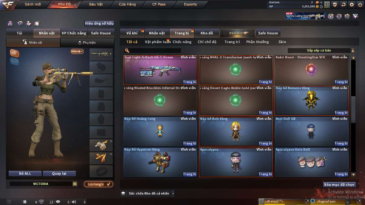 shop acc cf uy tin gia re